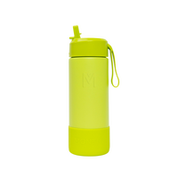 MontiiCo Thermo Drink Bottle Sipper – 475 ml – Stainless Steel – with carry strap, stainless steel straw and bumper – Fusion range