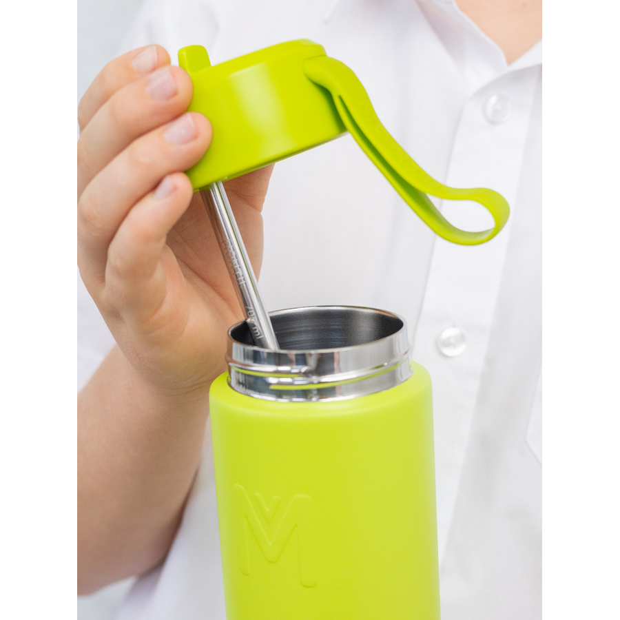 MontiiCo Thermo Drink Bottle Sipper – 700 ml – Stainless Steel – with carry strap, stainless steel straw and bumper – Fusion range