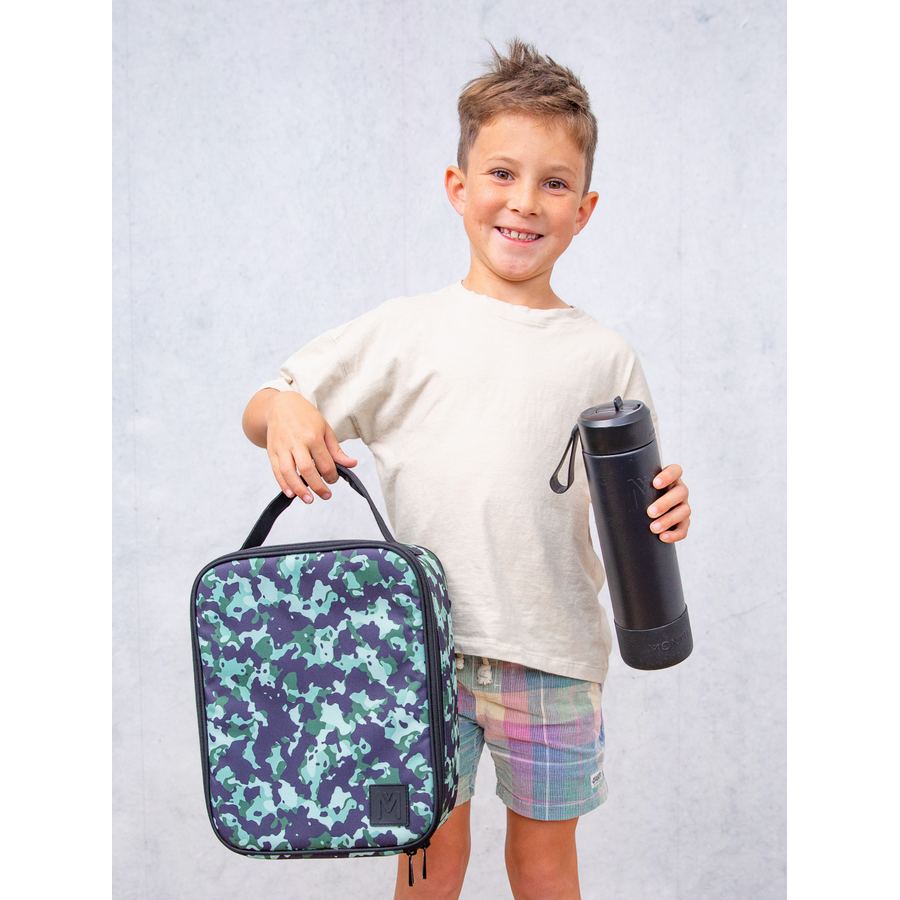 MontiiCo Bouteille Isotherme Sipper – 700 ml – Acier Inoxydable – avec sangle de transport, paille en inox et bumper – Gamme Fusion