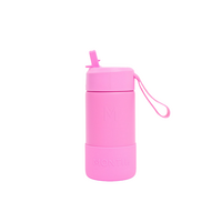 MontiiCo thermo Drinkfles Sipper - 350 ml - RVS - met draagriem, RVS rietje en bumper - Fusion range