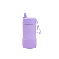 MontiiCo Thermo Drink Bottle Sipper – 350 ml – Stainless Steel – with carry strap, stainless steel straw and bumper – Fusion range