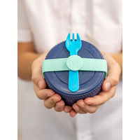 MontiiCo Bande de Couverts en Silicone - s’adapte parfaitement aux bocaux alimentaires MontiiCo et à la Bento 2