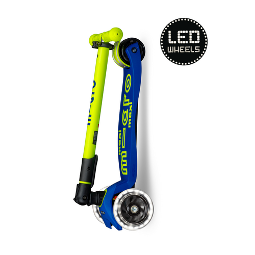Micro Maxi Micro inklapbaar LED blauw geel Neon