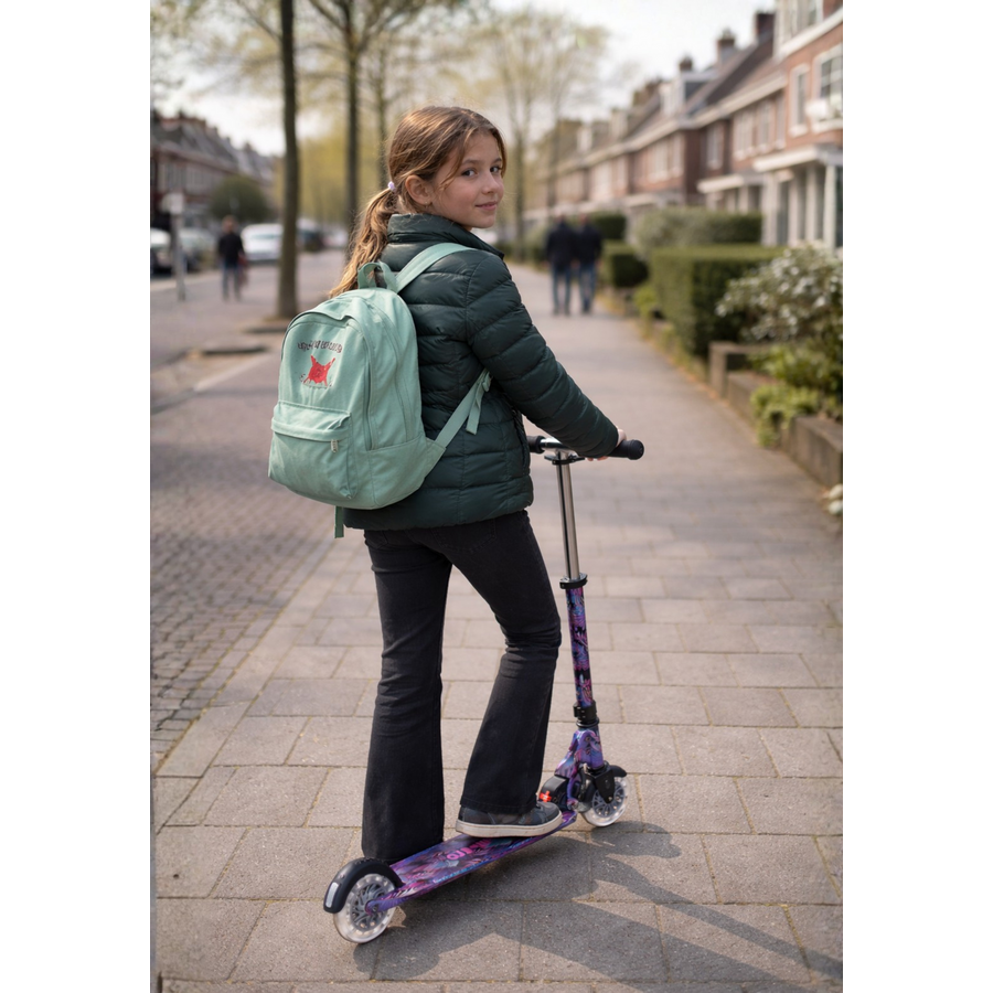 Micro Sprite LED - trottinette pliable 2 roues - Collection d'art - Palme