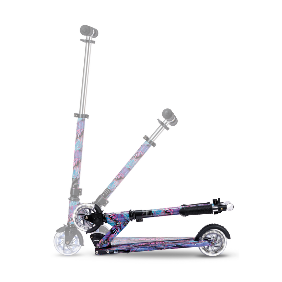 Micro Sprite LED - trottinette pliable 2 roues - Collection d'art - Palme