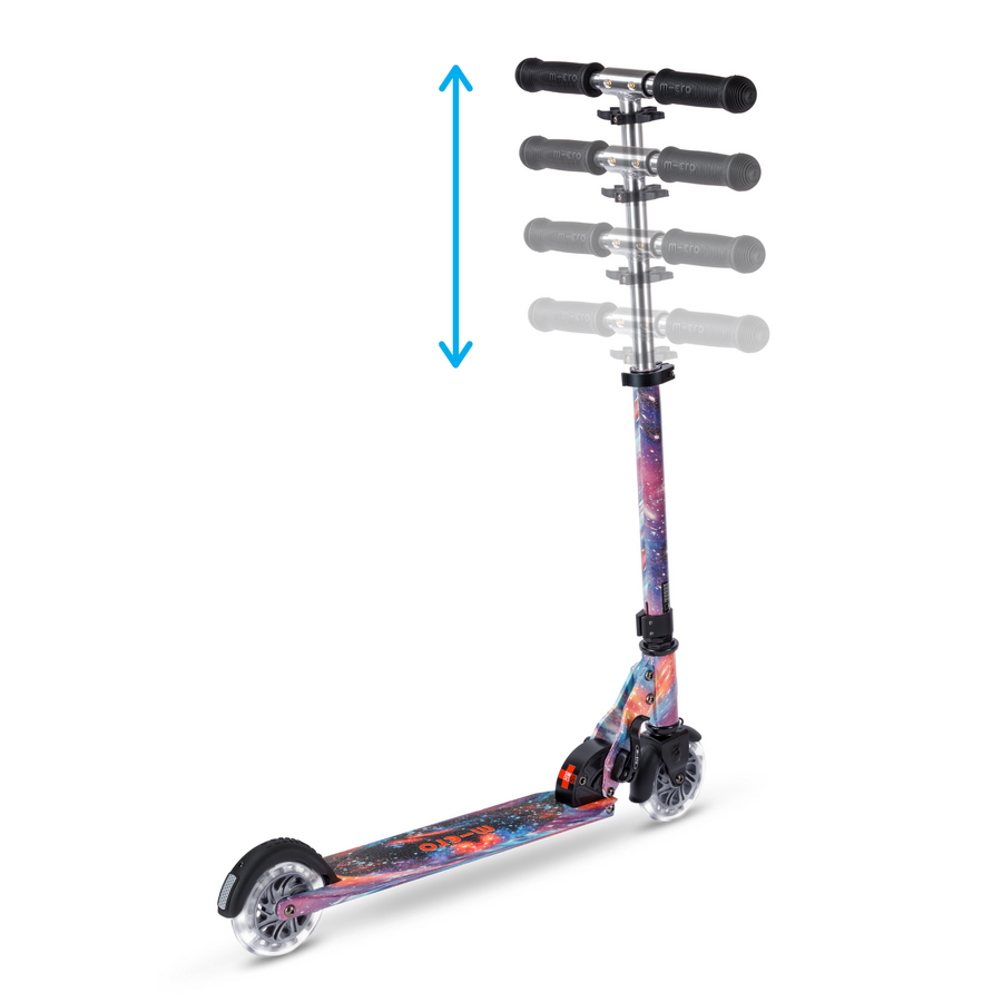 Micro Sprite LED - trottinette pliable 2 roues - Collection d'art - Glow Intercosmique