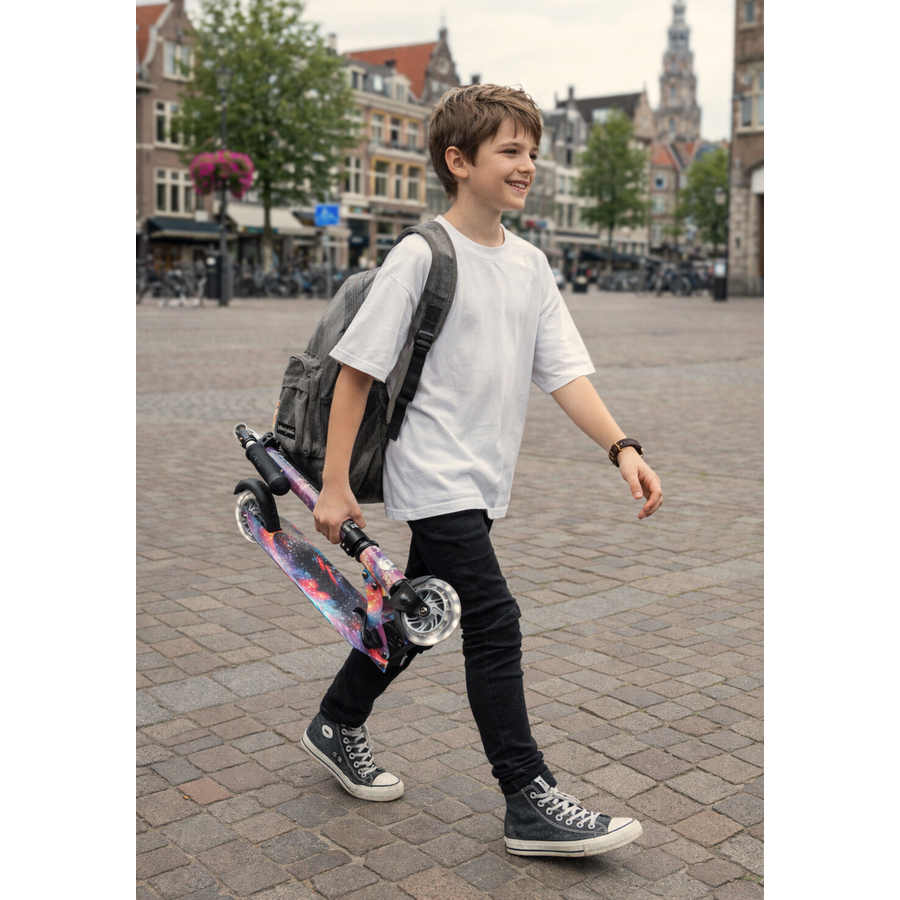 Micro Sprite LED - 2-wheel foldable scooter - Art Collection - Glow Intercosmic