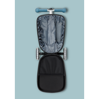 Micro Step Luggage Junior LED - Patch & Play - 3-wiel kinderstepkoffer - Limited edition - IJsblauw