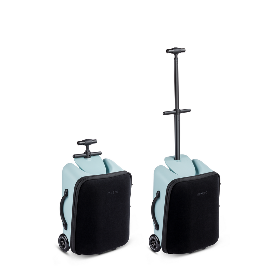 Micro Ride On Luggage Eazy - valise trolley avec siège enfant intégré - Édition limitée - Bleu glacé