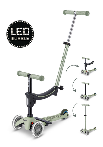 Micro Micro Mini2Grow 4in1 scooter 2.0 LED Green