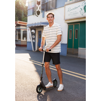 Micro Classic Pneu NanoGrid - trottinette pliable à deux roues - roues de 200mm - Gris Nuit