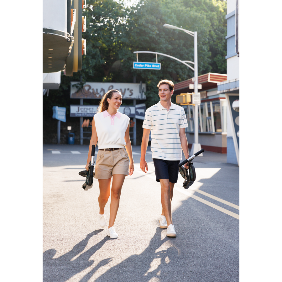 Micro Classic NanoGrid Tire - 2-wheel foldable scooter - 200mm wheels - Midnight Grey