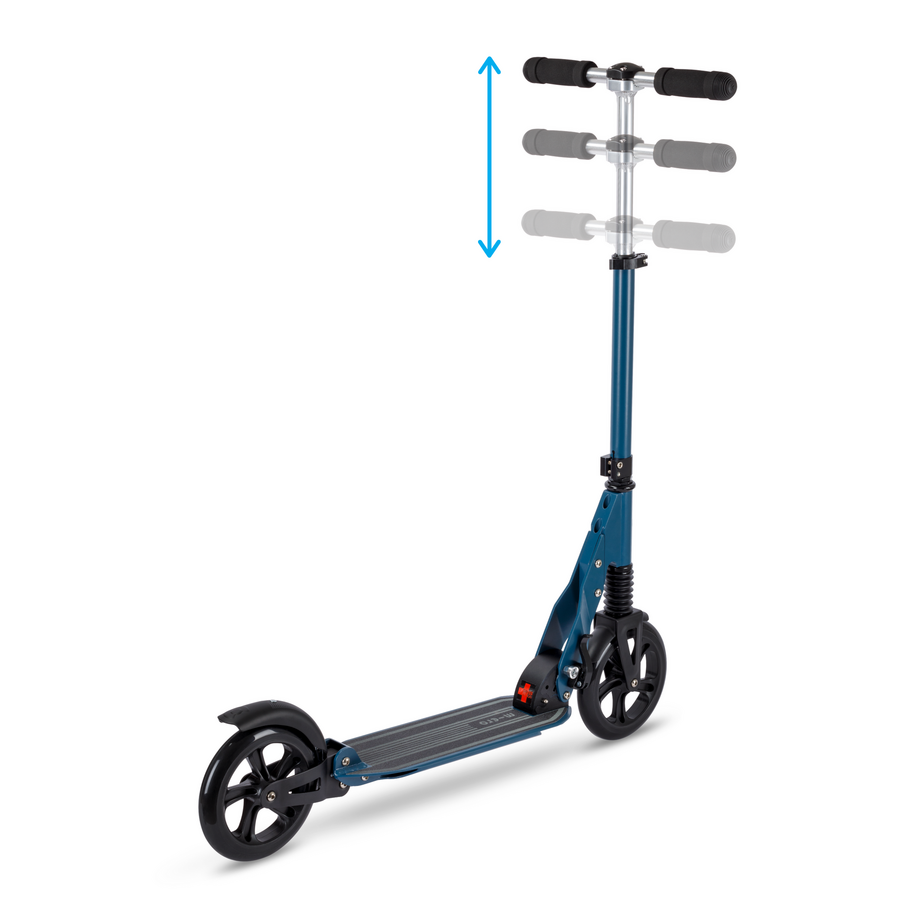 Micro Suspension - Trottinette pliable à deux roues - suspension avant et arrière - Bleu nuit