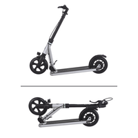 Micro Suburb Reloaded - 2-wheel foldable scooter - hand brake - front light - Grey