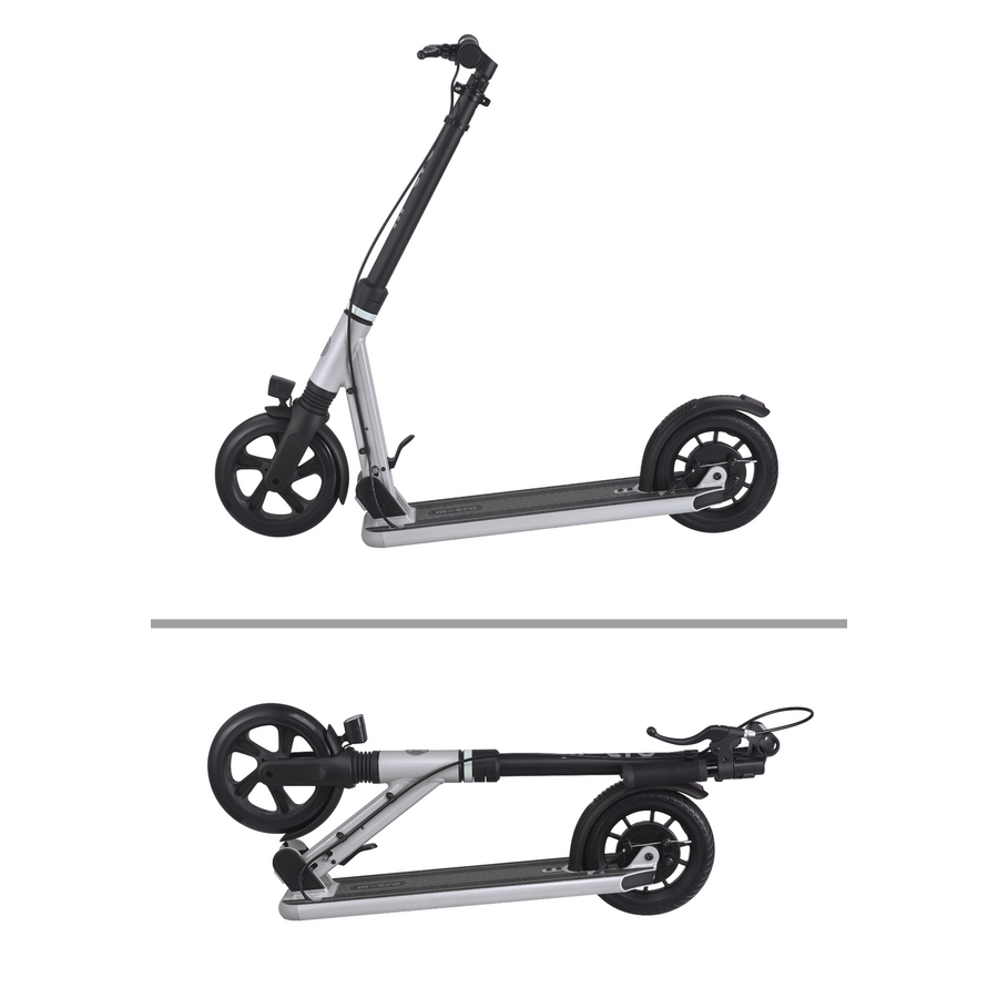 Micro Suburb Reloaded - 2-wheel foldable scooter - hand brake - front light - Grey