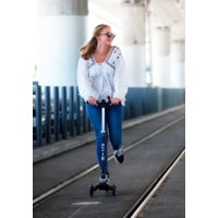 Micro Kickboard Compact 2en1 - trottinette pour adulte à trois roues - Noir mat - ex-demo