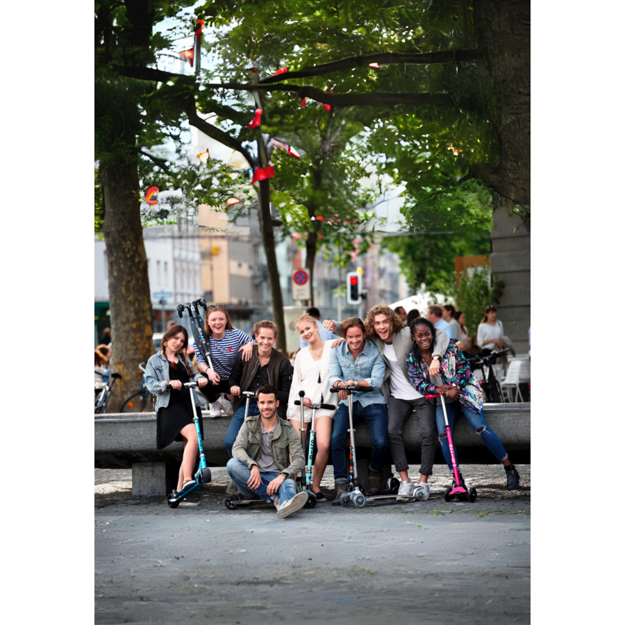 Micro Kickboard Compact 2in1 - 3-wiel volwassen step - mat zwart - ex-demo