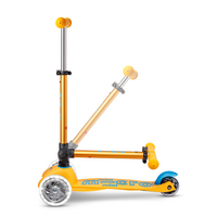 Trottinette Mini Micro Deluxe pliable LED - trottinette enfant 3 roues - Abricot - Édition Limitée