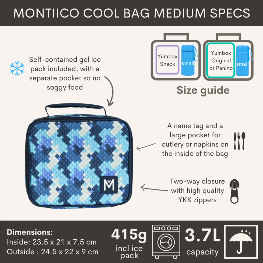 MontiiCo Insulated Lunch Bag Medium