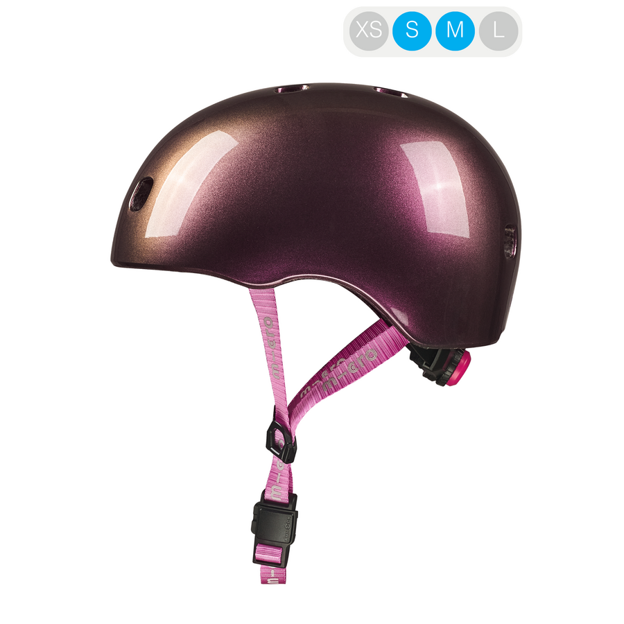 Micro PC Helmet Deluxe - children's helmet - washable fleece lining - great airflow - Neochrome Pink