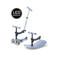 Mini Micro 6en1 trottinette Rock & Go LED - multifonction : à bascule - porteur - trottinette -Bleu