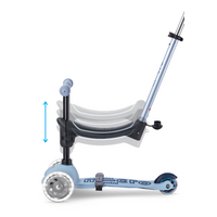 Mini Micro 6in1 step Rock & Go LED - multifunctioneel: hobbel - ride-on - step - Blauw