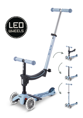 Micro Trottinette Micro Mini2Grow 4en1 2.0 LED Bleu