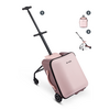 Micro Micro Ride On Luggage Eazy Allrounder - valise trolley avec siège enfant intégré - Rose