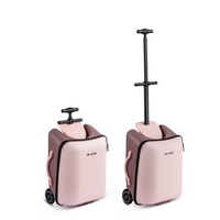 Micro Ride On Luggage Eazy Allrounder - valise trolley avec siège enfant intégré - Rose