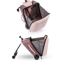 Micro Ride On Luggage Eazy Allrounder - valise trolley avec siège enfant intégré - Rose