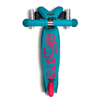 Trottinette Mini Micro Deluxe LED - trottinette enfant 3 roues - Neon Aqua/Rose