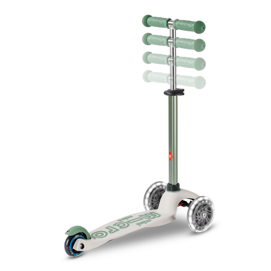 Trottinette Mini Micro Deluxe ECO LED - trottinette enfant 3 roues - Pistache Vert