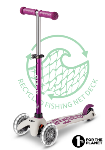 Micro Mini Micro scooter Deluxe ECO LED Purple