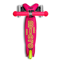 Trottinette Mini Micro Deluxe pliable LED - trottinette enfant 3 roues - Rose/Jaune