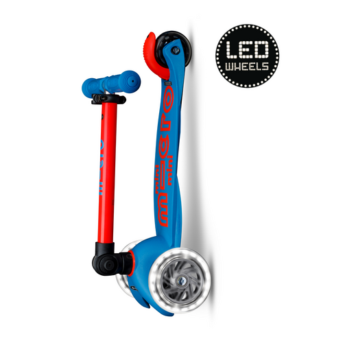 Micro Mini Micro foldable LED Blue/Red