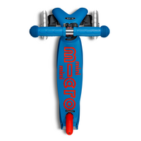 Trottinette Mini Micro Deluxe pliable LED - trottinette enfant 3 roues - Bleu/Rouge