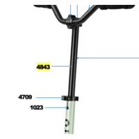 Steer bar 2-wheel scooter (4843)