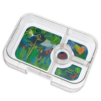 Yumbox Panino - Boîte à déjeuner étanche - Plateau individuel avec 4 compartiments (sans boîte extérieure)