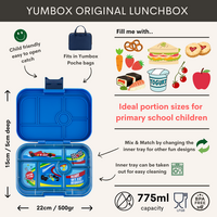 Yumbox Original - Boîte à déjeuner étanche - 6 compartiments