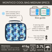 MontiiCo Thermisch isolerende lunch tas Medium