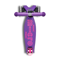 Maxi Micro step Deluxe inklapbaar LED - 3-wiel kinderstep - Paars