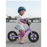Micro loopfiets Ultra LED - lichtgewicht - verstelbaar zadel/stuur - magnesium frame - Paars