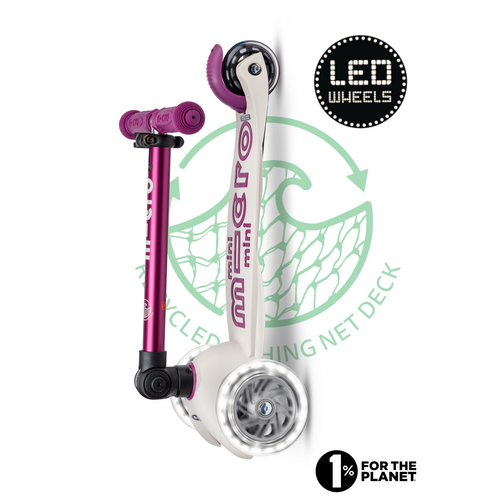 Micro Mini Micro inklapbaar ECO LED paars