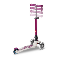 Trottinette Mini Micro Deluxe pliable ECO LED - trottinette enfant 3 roues - Violet