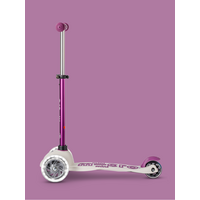 Mini Micro step Deluxe ECO LED - 3-wiel kinderstep - Paars