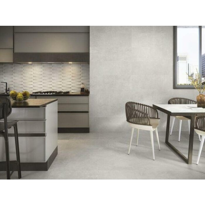 Baldocer Cerámica Groove Titanio 60x60 rett