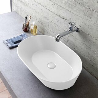 By Goof Mees design waskom ovaal mat wit