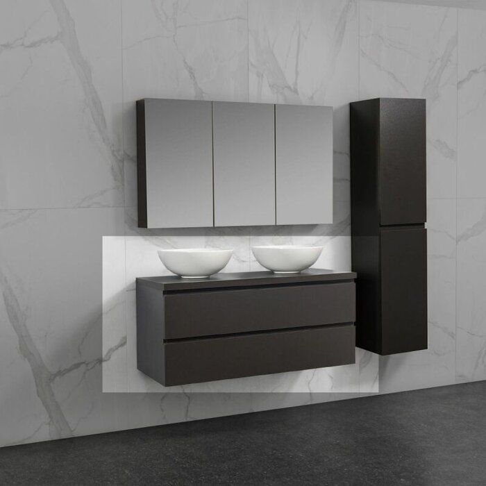 By Goof Lade organizer 32x11x6cm 3-vakken grijs