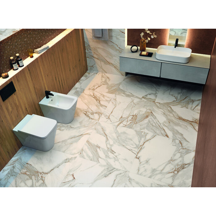 FAP Ceramiche Roma Stone Carrara Oro mat 80x80 rett