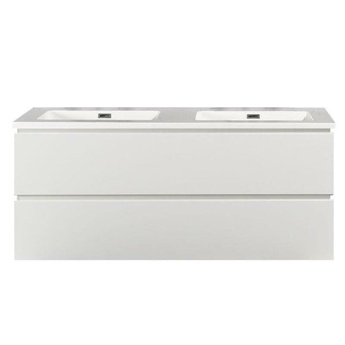 By Goof Onderkast badkamermeubel Tieme hoogglans wit 120x50x48cm